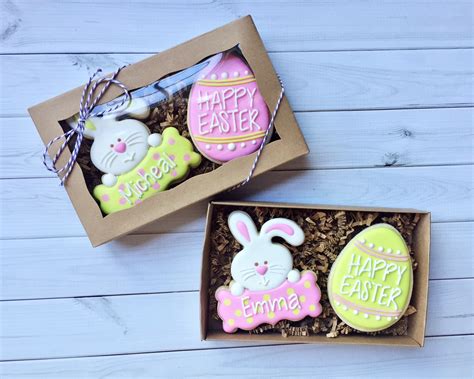 Custom Cookies Sugar Cookies Happy Easter T Wrapping Ts