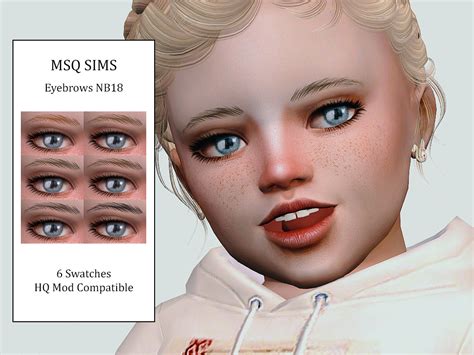 Eyebrows Nb18 For Toddler And Children At Msq Sims Sims 4 Updates