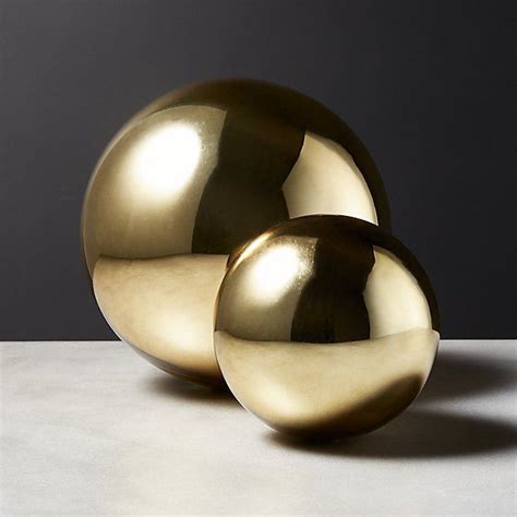 Bubble Spheres Gold Glass Table Decor Decorative Spheres Modern