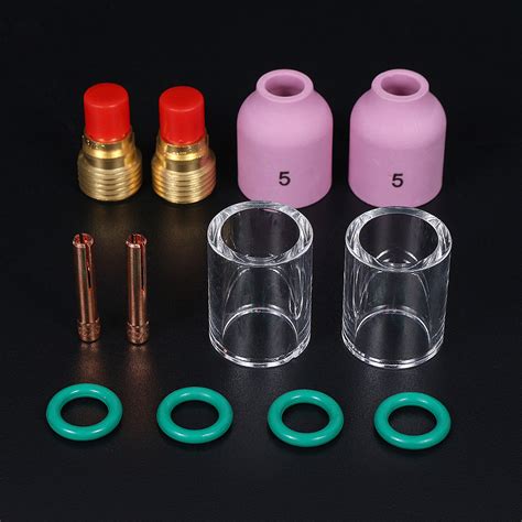 12pcs Tig Welding Torch Gas Lens Collet Body Assorted Fit Wp9 20 25