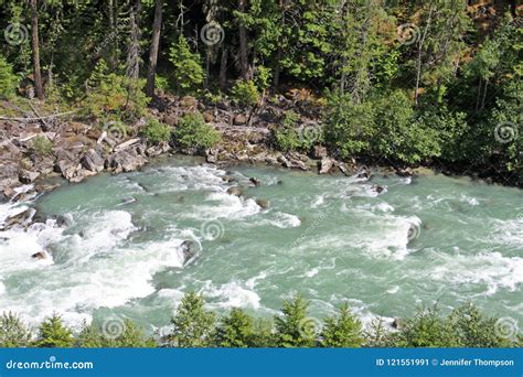 Rapids On Green River British Columbia Canada Stock Image Image Of