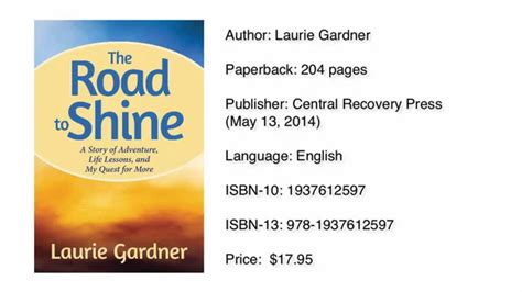 The Road To Shine By Author Expert Laurie Gardner Youtube