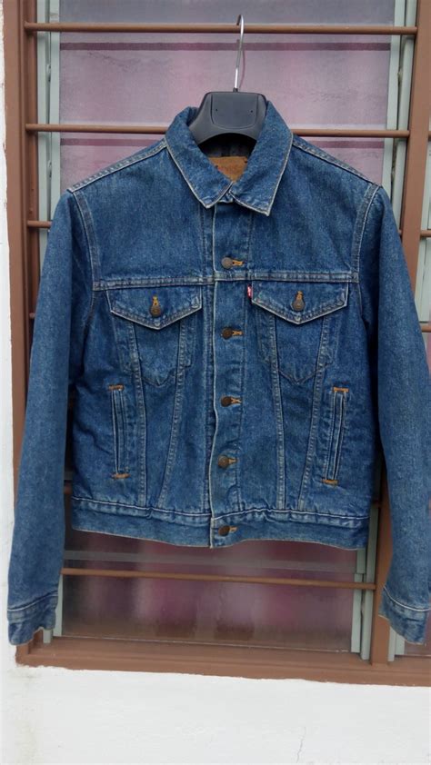 Vtg 1970s Rare Levis flannel lined jean jacket Made in Usa ...