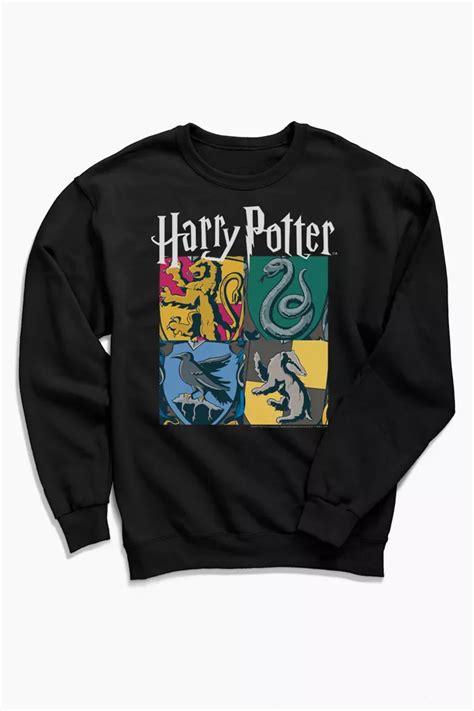 Harry Potter Hogwarts Houses Crew Neck Sweatshirt Crew Neck