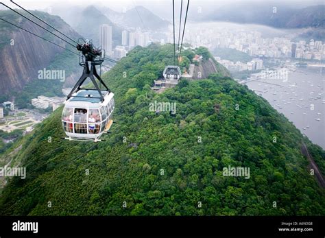Cable Car Rio De Janeiro Sugarloaf Mountain Brazil Stock Photo Alamy