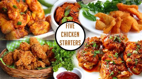 5 Amazing Chicken Starters Simple Chicken Starter Recipes Youtube