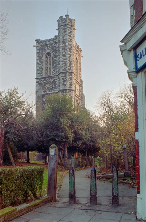 St Marys Church Tower High St Hornsey Haringey 1991 92c01 01 63