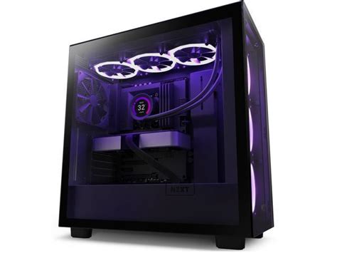 Nzxt H Elite Premium Mid Tower Pc Gaming Case Rgb Led Smart Fan Control Tempered Glass
