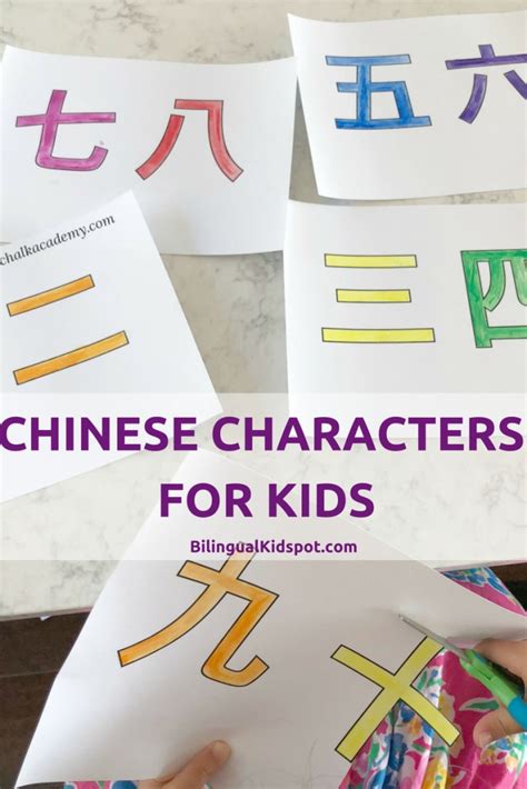 Chinese Characters For Kids Teaching Simple Chinese Characters