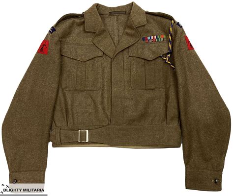 Original 1944 Dated British Army Battledress Blouse Rasc Major