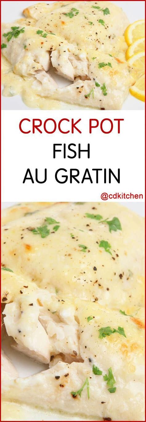 Slow Cooker Fish Au Gratin You Can Use Any White Fish In This Recipe