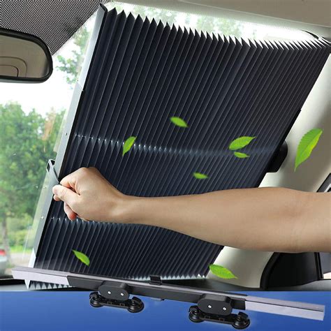Car Windshield Sun Shade Retractable Sun Shade For Car Windowshield