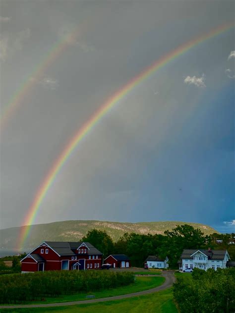 Rainbow Over A Cute Little Farm I 2022