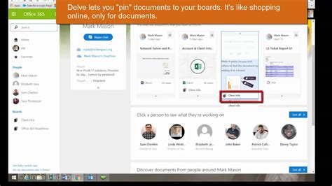 Microsoft Office 365 Collaborating And Working With Delve Youtube