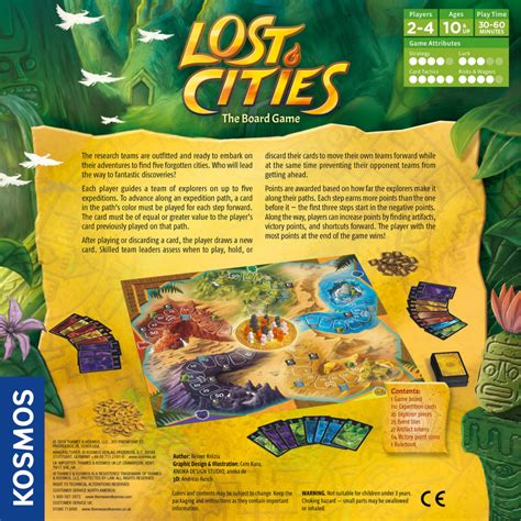Lost Cities Board Game Geppettos Toy Box