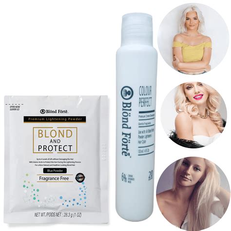 Blond Forte Blond N Protect 1 Oz30 Gram Premium Hair Lightener 8 Levels Of Lift 120 Ml