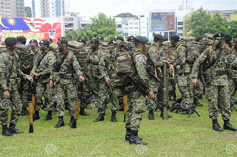 Malaysian Soldiers In Uniform And Fully Armed Editorial Image Image Of Independence Military