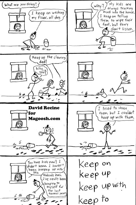 Magoosh Comics Phrasal Verbs With Keep Magoosh Blog Toefl ️ Test