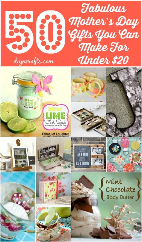 From kitchen and home decor to jewelry and accessories, you are sure to find something she will love. 50 Fabulous Mother's Day Gifts You Can Make For Under $20 ...