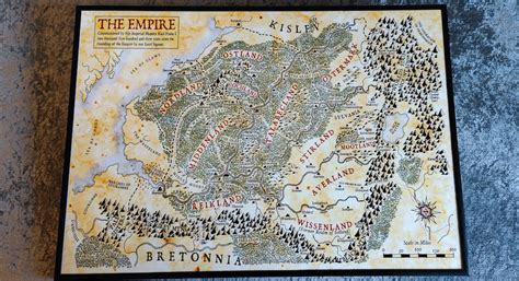 High Quality Map Of The Empire From The Total War Warhammer Series Etsy