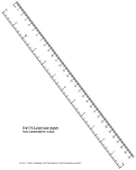 Printable Template Ruler Measurements Downloadcult