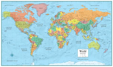 Rand Mcnally World Map Laminated New York Map Poster