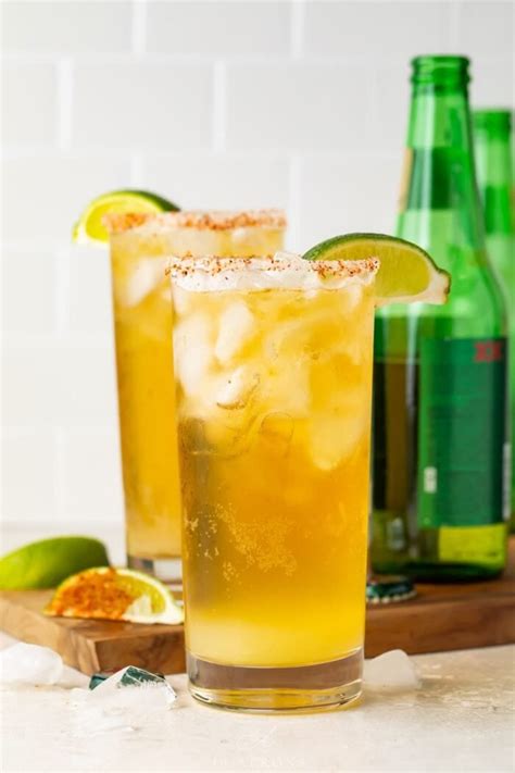 Chelada Mexican Beer Cocktail With Lime 40 Aprons