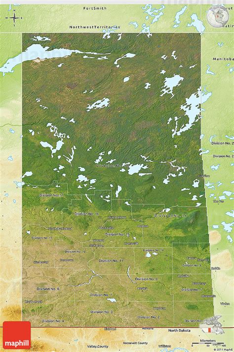 Satellite 3d Map Of Saskatchewan Physical Outside