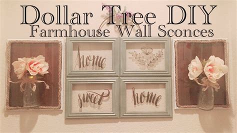 Dollar Tree Diy Farmhouse Style Wall Sconces Wall Lights Dollar Tree
