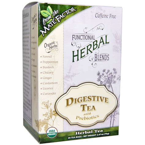 Mate Factor Organic Functional Herbal Blends Digestive Tea With