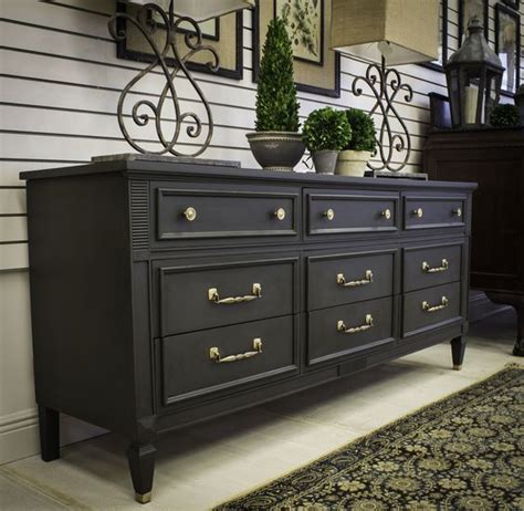 Gorgeous Dresser With Graphite Chalk Paint Project By