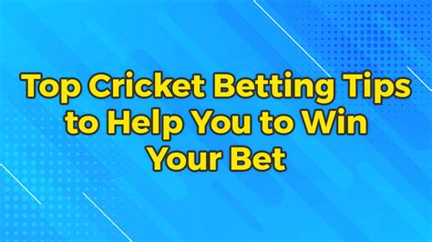 Top Cricket Betting Tips To Help You To Win Your Bet Cbtf Tips See