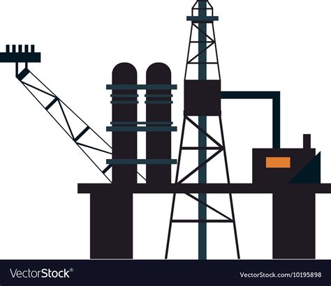 Oil Refinery Icon Royalty Free Vector Image Vectorstock