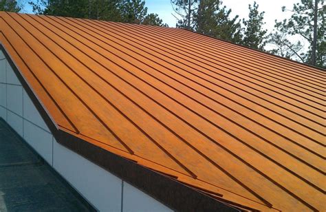 Corten Standing Seam Rusted Standing Seam In Corten Or Bare Steel At