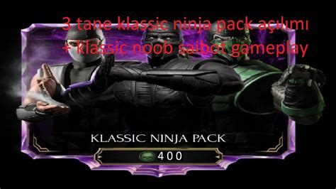 Klassic Ninja Pack Açılımı Klassic Noob Saibot Gameplay Mortal