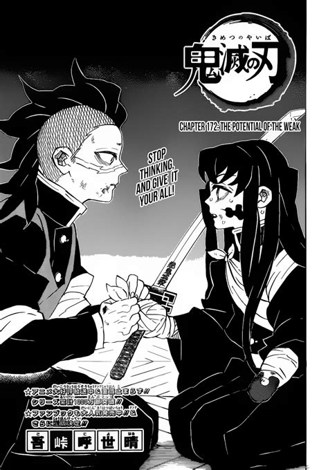 Demon slayer manga panels volume 1. Demon Slayer ,Chapter 172: The potential of the weak - Demon Slayer Manga Online