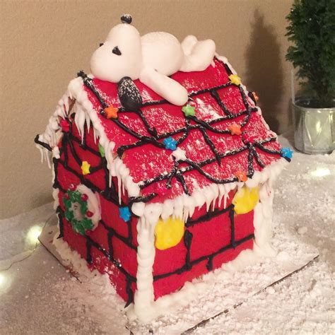 Snoopy Gingerbread House