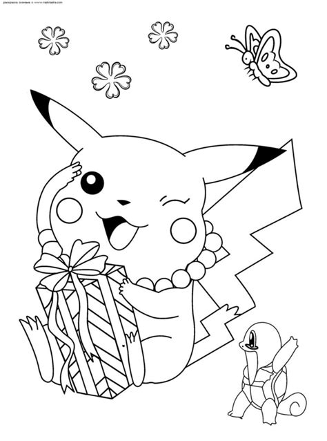 Ausmalbilder Pikachu Kostenlos Im A4 Format Drucken