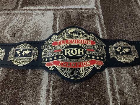 Roh World Television Wrestling Championship Belt Full Size Etsy