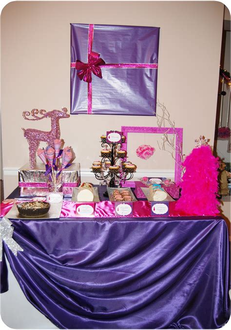 Pink And Purple Party Decorations Sparkling Events And Designs
