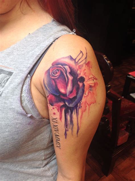 Rose Flower Tattoo Tattoos Color Tattoo Flower Tattoo