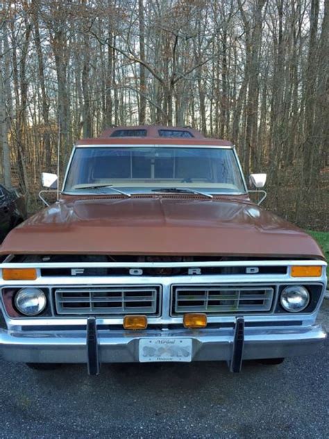 Ford F 150 Standard Cab Pickup 1977 Brown For Sale F15hnz09231 1977