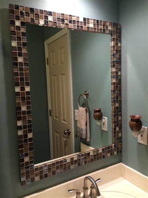 Diy Mosaic Tile Bathroom Mirror References Do Yourself Ideas