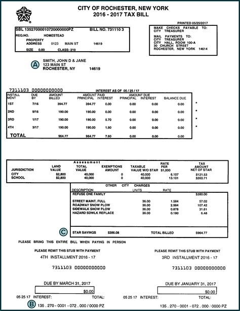 Property Tax Bill Examples