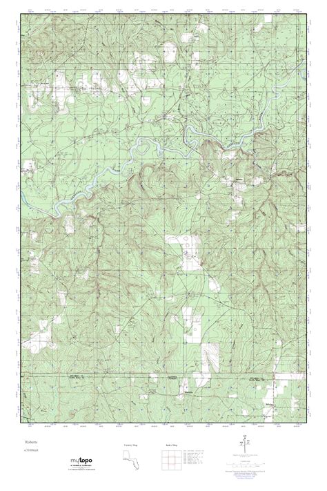 Mytopo Roberts Alabama Usgs Quad Topo Map