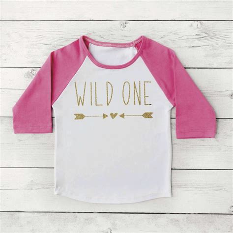 Wild One Shirt Girl First Birthday Shirt Baby Girl Clothes 1st Birthda