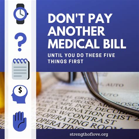 Luckily, there are a few options available. Don't Pay Your Medical Bills! Until You Do This First… | Strength of Love