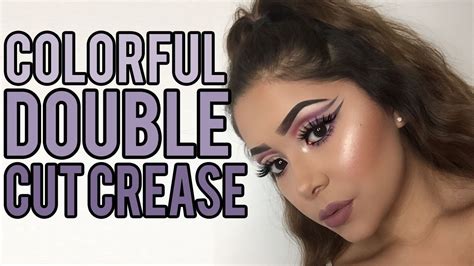 Colorful Double Cut Crease Tutorial Daisy Marquez Youtube
