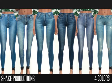 4 Jeans 4 Colors By Shakeproductions At Tsr Sims 4 Updates