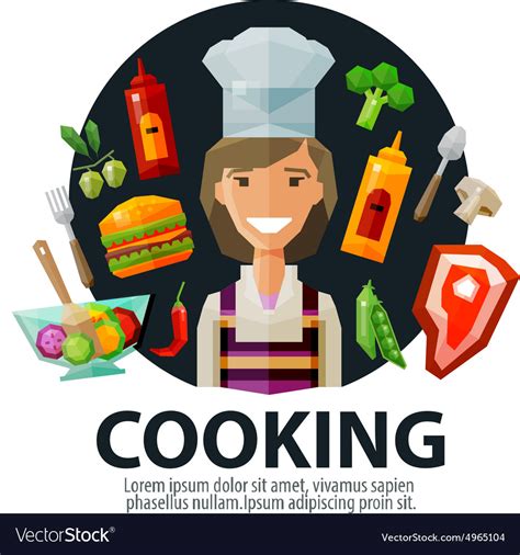 Cooking Logo Design Template Fresh Food Royalty Free Vector